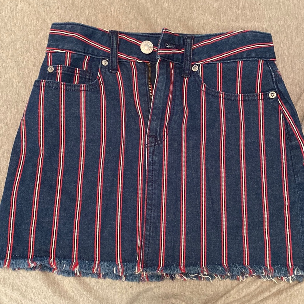 American eagle jean skirt